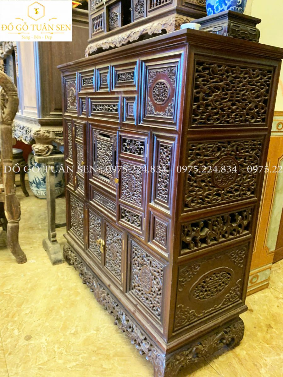 Thông tin kích thước tủ huế gỗ gụ